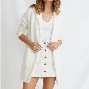 Birdseye Collared Cardigan